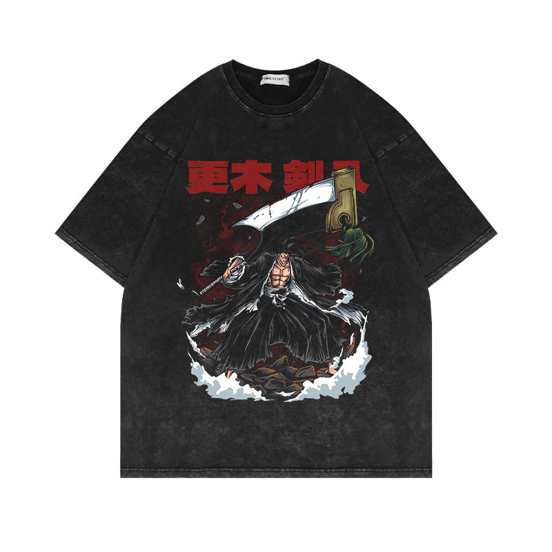 280g Vintage Anime Oversized Cotton T-Shirt - 1773892301911855144 — Tempus Arc