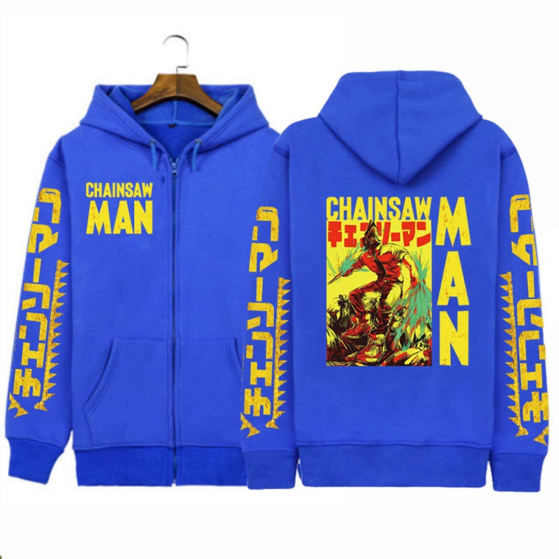 Autumn Winter Anime Chainsaw Man Print Long Sleeve Top - 1773349454355660817 — Tempus Arc