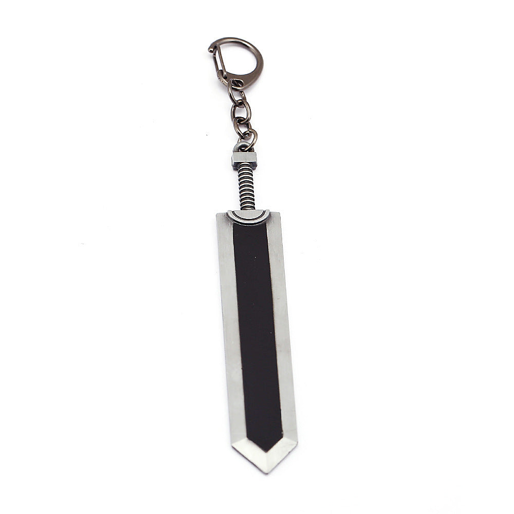 Anime Sword Legend Guts Black Swordsman Keychain