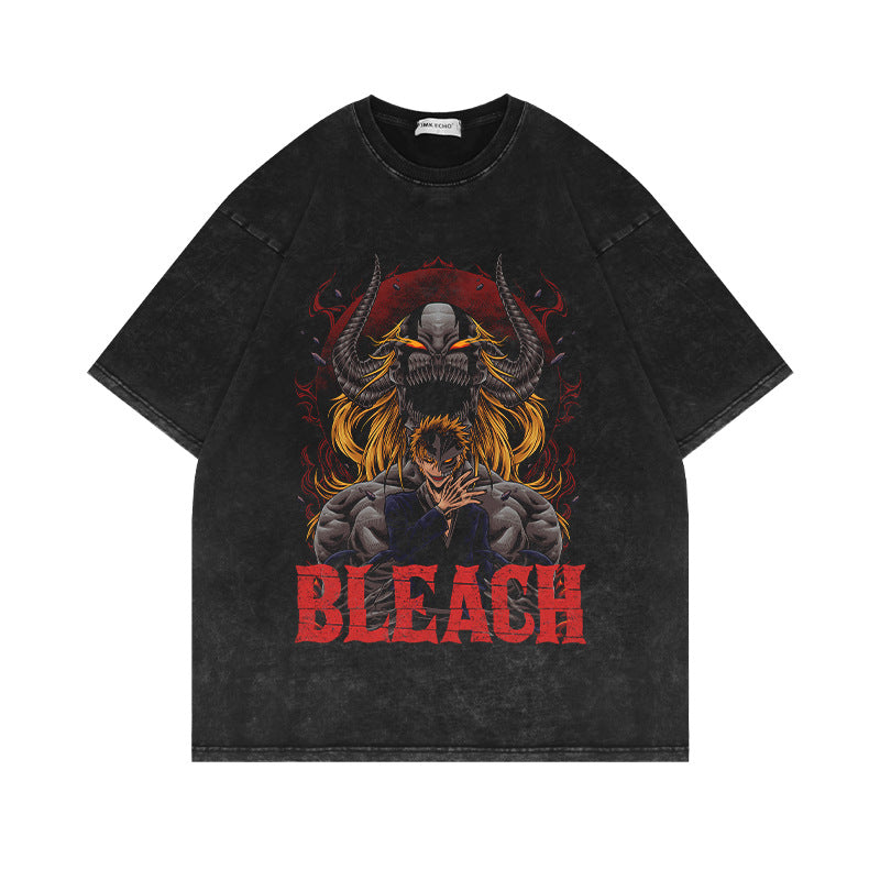 280g Vintage Anime Oversized Cotton T-Shirt - 1773892301911855135 — Tempus Arc
