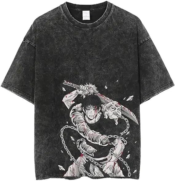 Vintage Washable T-Shirt - Streetwear Anime Graphic - 1773942992474919006 — Tempus Arc