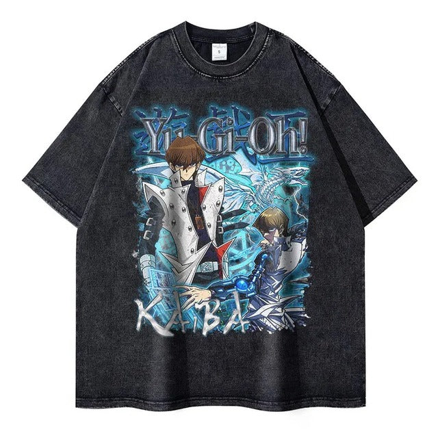 Change Of Heart Anime T-shirt Yugi Muto &amp; Kaiba Tops - 1795482299727286315 — Tempus Arc