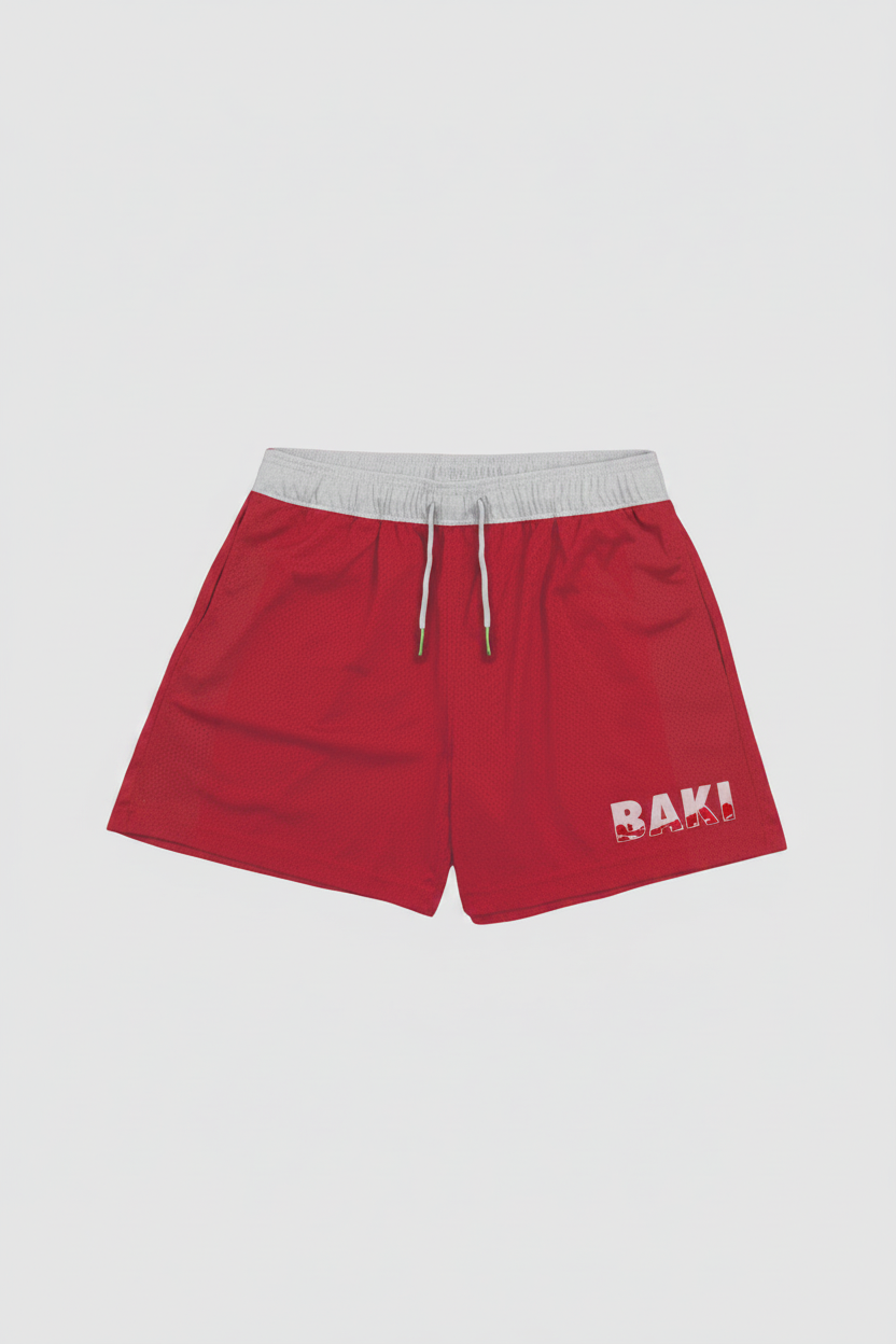 Men's Anime Print Beach Shorts - Elastic Waist, Casual Black - MLK9B8U0N — Tempus Arc