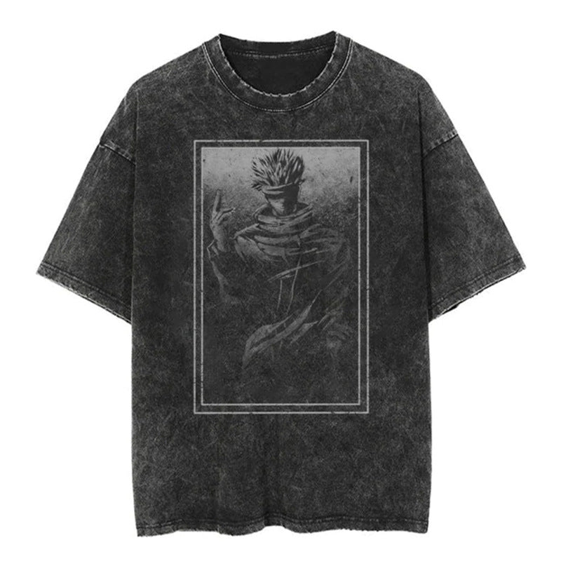 Vintage Oversized Jujutsu Kaisen Graphic Tee - 1773712550840598578 — Tempus Arc
