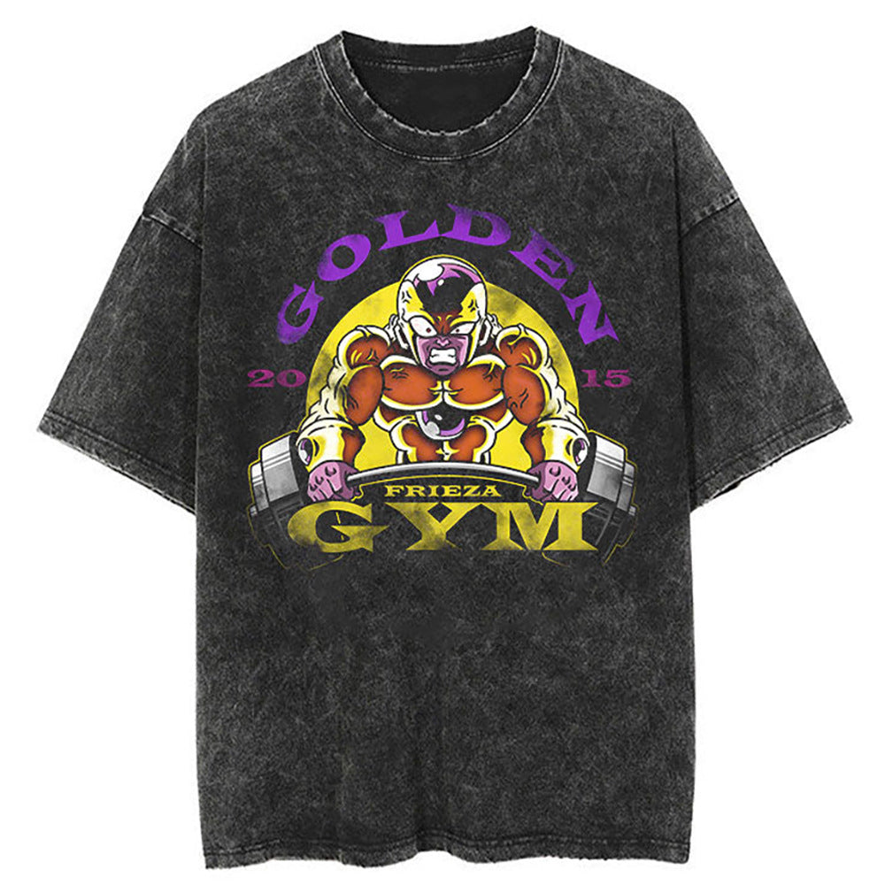 Washed Black Dragon Ball Anime T-shirt for Summer Fashion - 1773629120647860246 — Tempus Arc