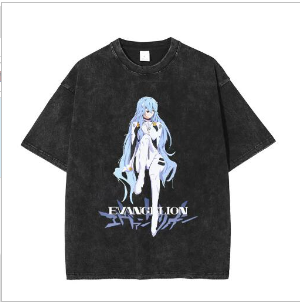 Ayanami T-Shirt with Vintage Print (Single Piece)