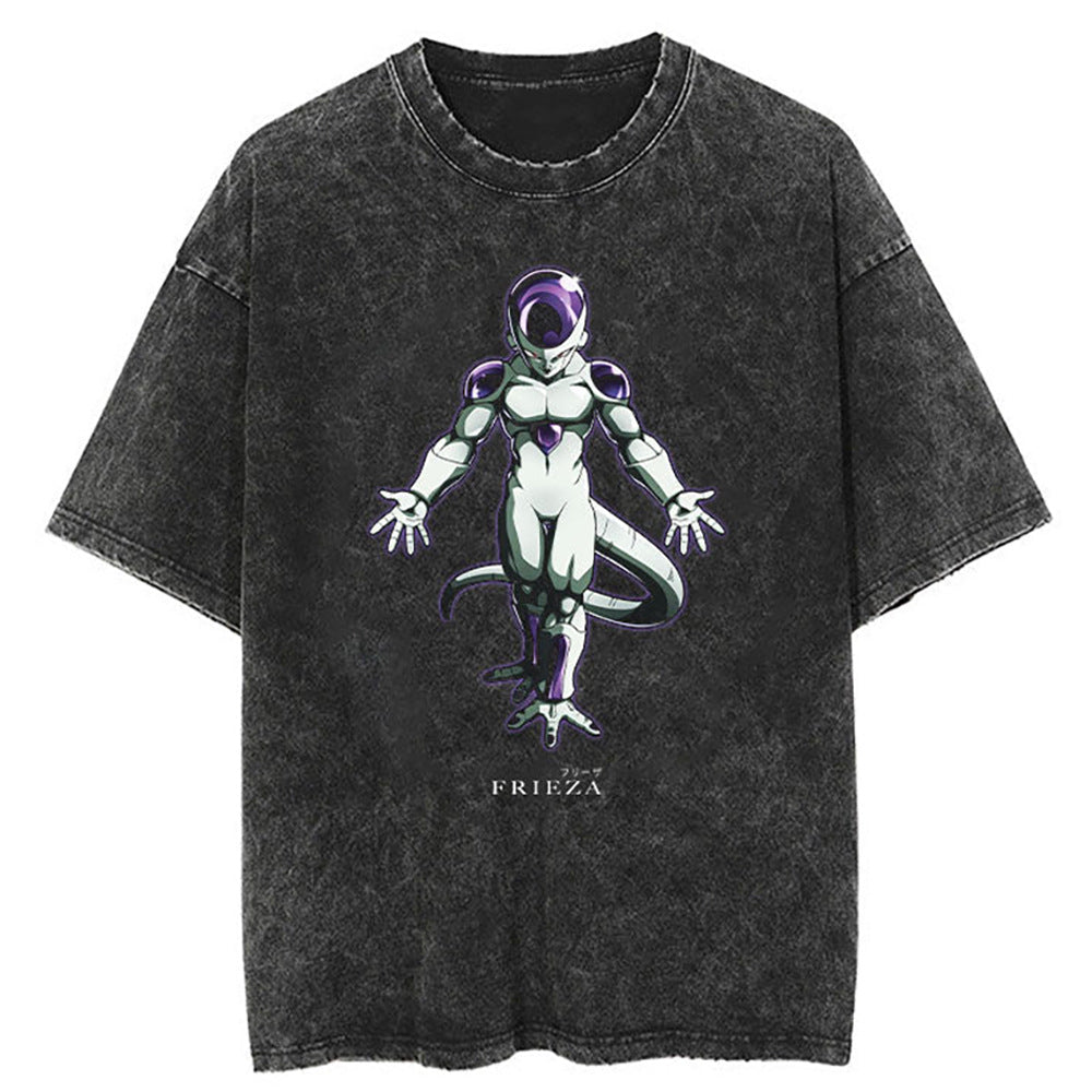 Washed Black Dragon Ball Anime T-shirt for Summer Fashion - 1773629120647860312 — Tempus Arc