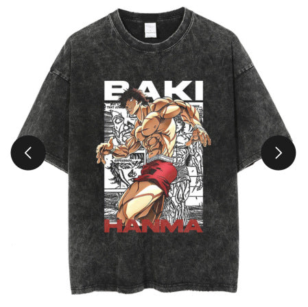 Hanma Baki The Grappler Gym Anime T-shirt for Men - 1773611944935231576 — Tempus Arc