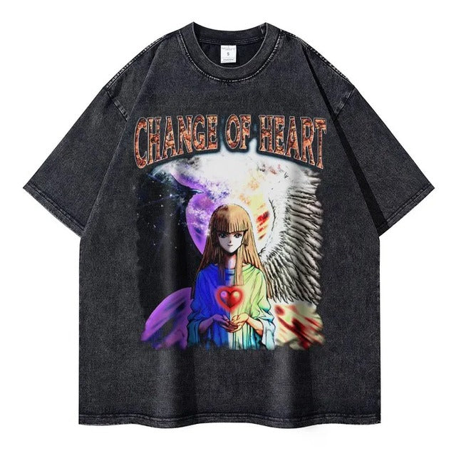 Change Of Heart Anime T-shirt Yugi Muto &amp; Kaiba Tops - 1795482299727286319 — Tempus Arc
