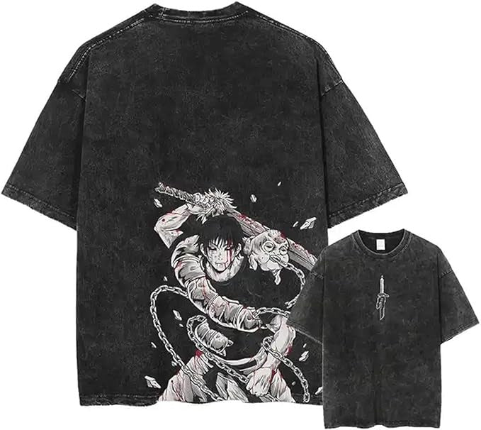 Vintage Washable T-Shirt - Streetwear Anime Graphic - 1773942992474919056 — Tempus Arc