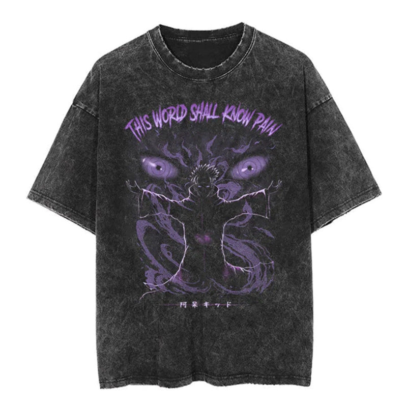Vintage Oversized Jujutsu Kaisen Graphic Tee - 1773712550840598599 — Tempus Arc