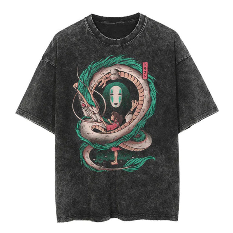 Vintage Oversized Jujutsu Kaisen Graphic Tee - 1773712550840598616 — Tempus Arc