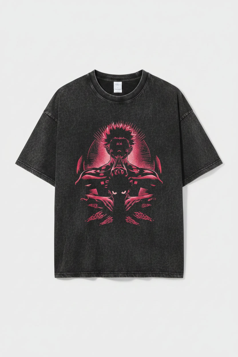 Vintage Wash Graphic Tee - Streetwear Anime Summer - 1773748904270069784 — Tempus Arc