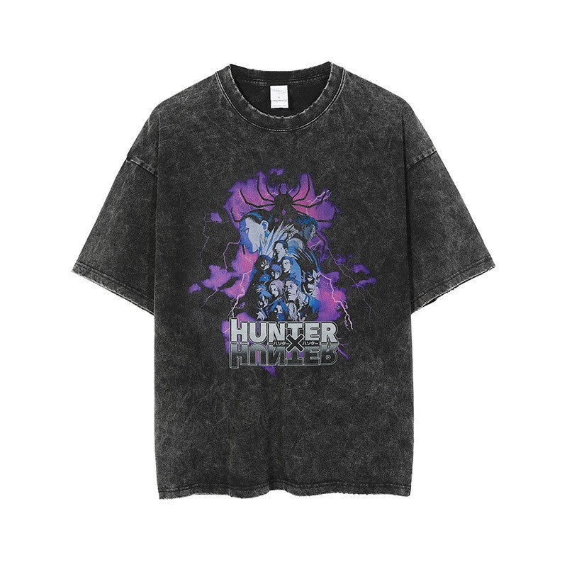 Vintage Wash Graphic Tee - Streetwear Anime Summer - 1773748904270069787 — Tempus Arc