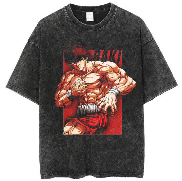 Hanma Baki The Grappler Gym Anime T-shirt for Men - 1773611944935231673 — Tempus Arc