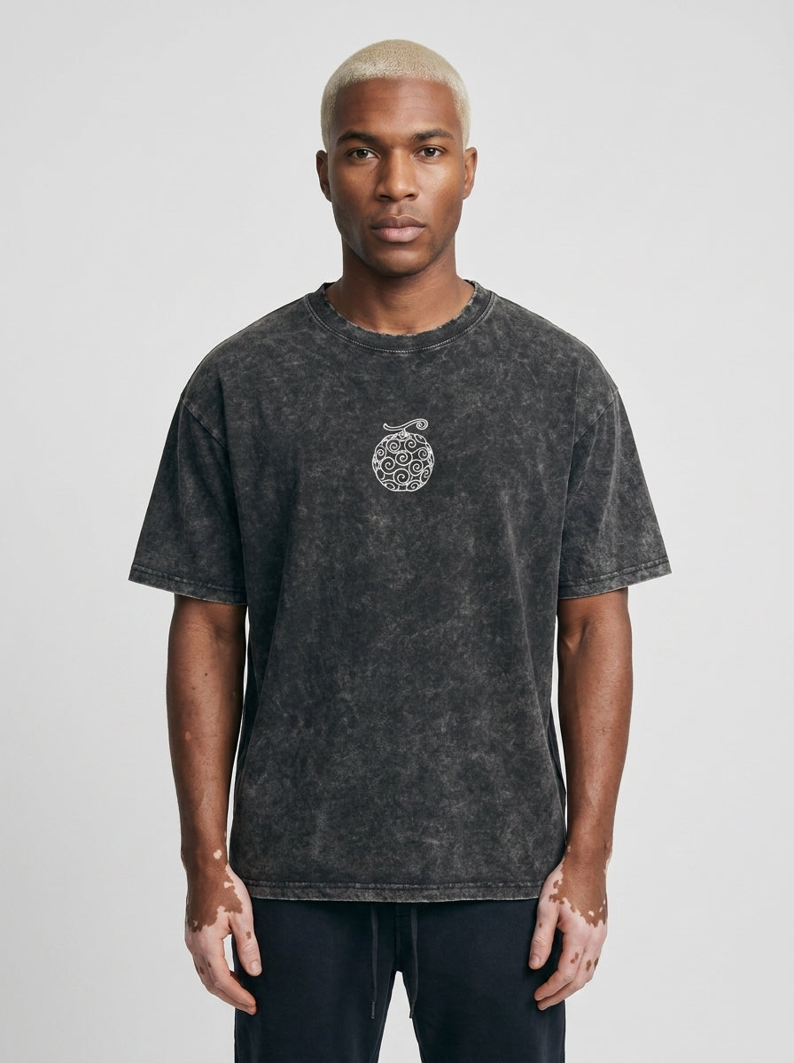 Anime Washable T-Shirt Collection 2 full body model — oversized boxed t-shirt | Tempus Arc premium anime streetwear