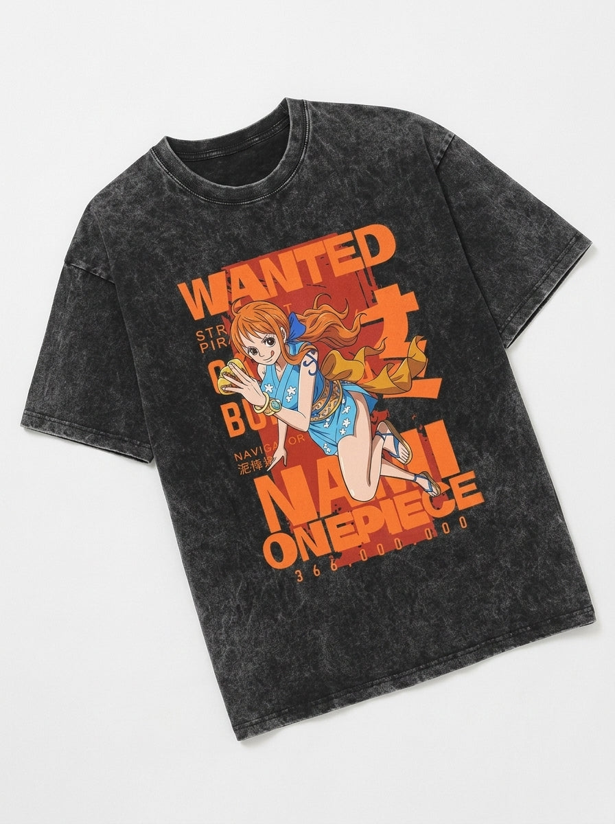 Anime Washable T-Shirt Collection 2 angle perspective shot — washed cotton t-shirt | Tempus Arc premium anime streetwear