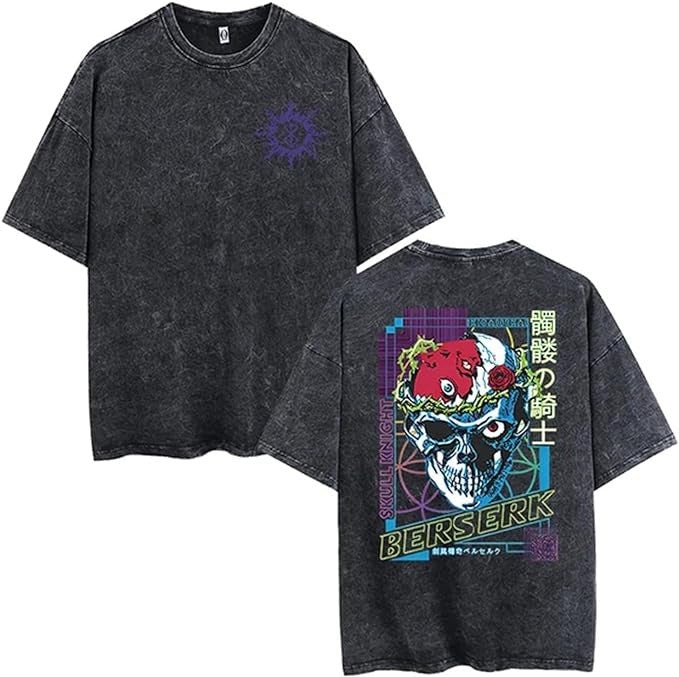 Vintage Washable T-Shirt - Streetwear Anime Graphic - 1773942992474919184 — Tempus Arc