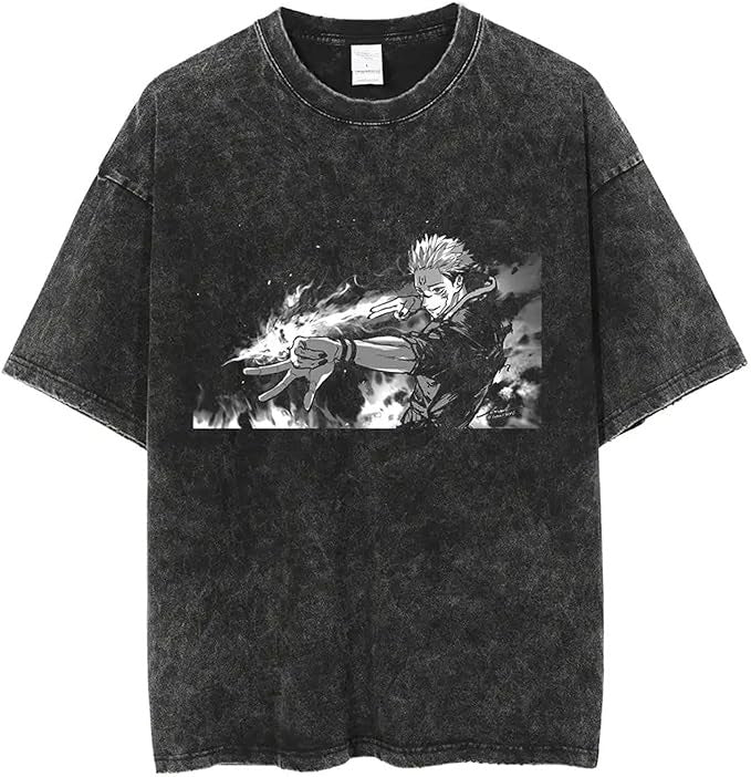 Vintage Washable T-Shirt - Streetwear Anime Graphic - 1773942992474919128 — Tempus Arc