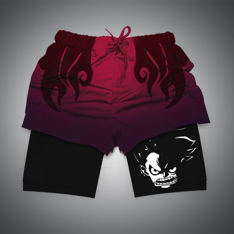 One Piece 3D Digital Print Adult Beach Shorts - 1773646988609392649 — Tempus Arc