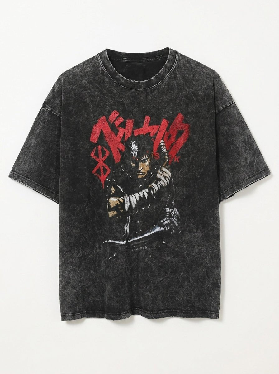 Branded Knight Washed Tee - Tempus