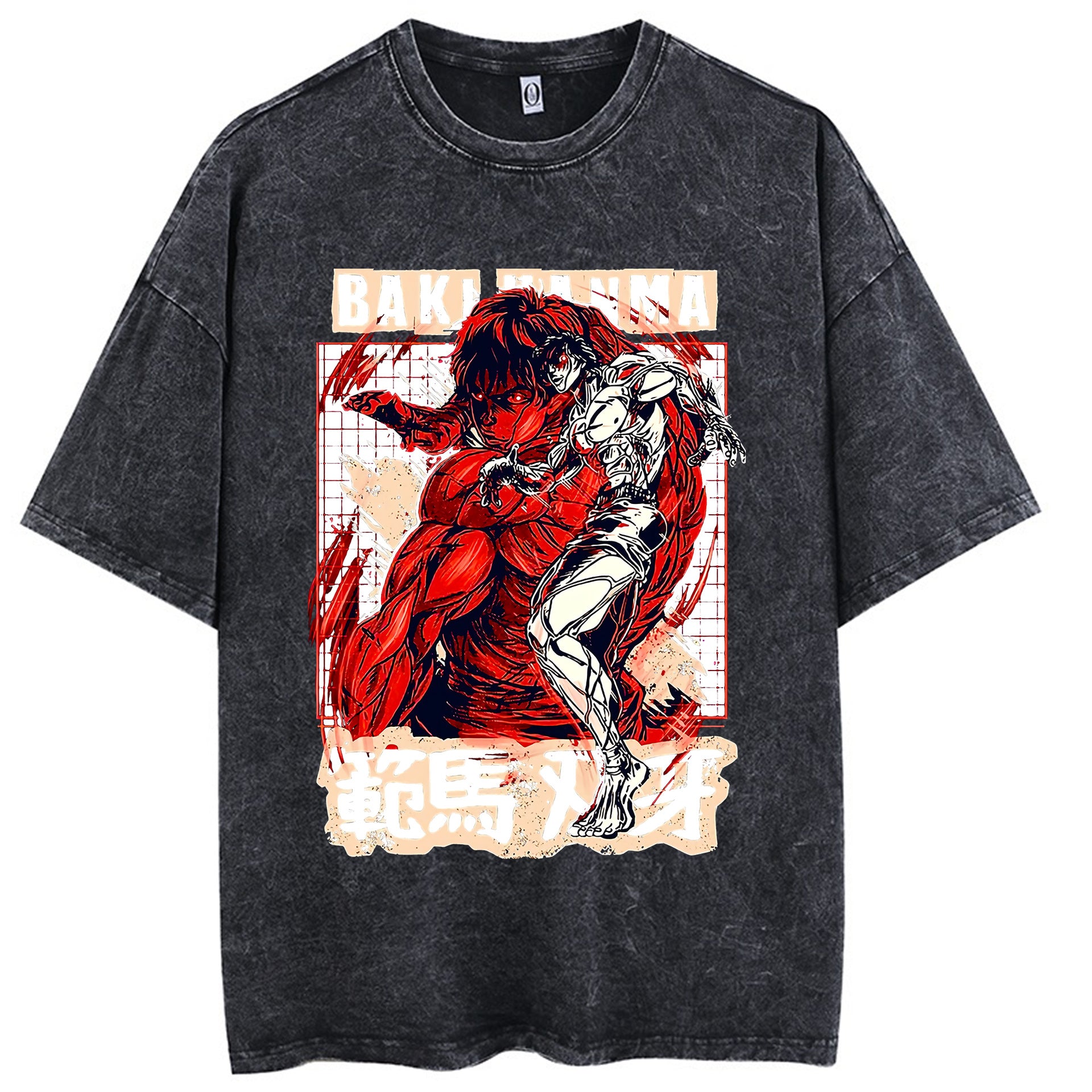 Hanma Baki The Grappler Gym Anime T-shirt for Men - 1773611944935231525 — Tempus Arc