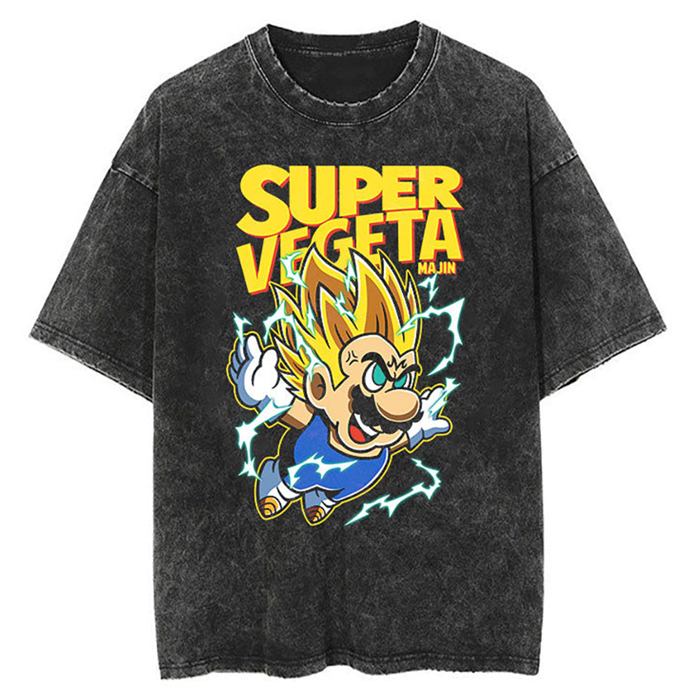 Washed Black Dragon Ball Anime T-shirt for Summer Fashion - 1773629120647860295 — Tempus Arc