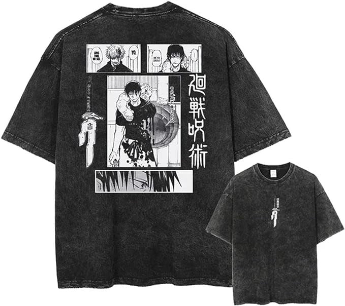 Vintage Washable T-Shirt - Streetwear Anime Graphic - 1773942992474919172 — Tempus Arc