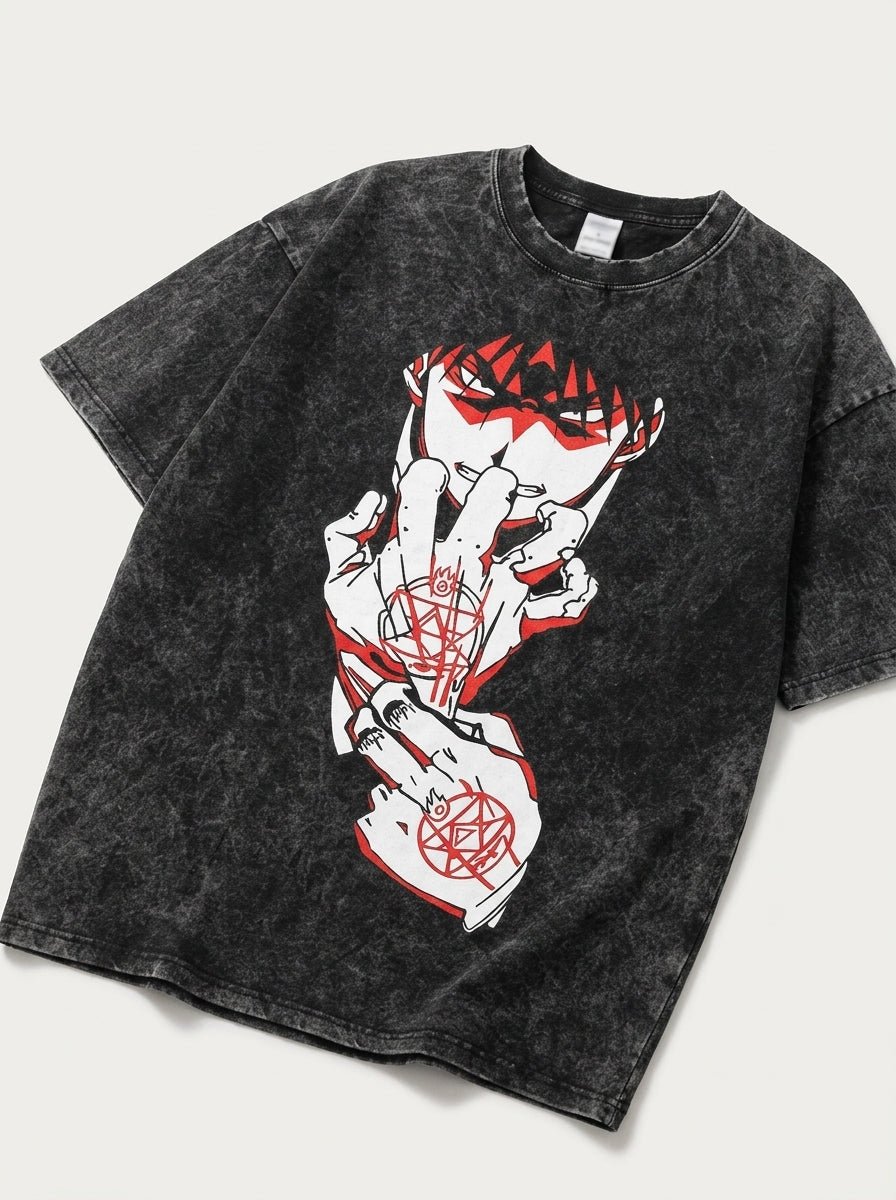 Crimson Alchemy Transmutation Tee - Tempus