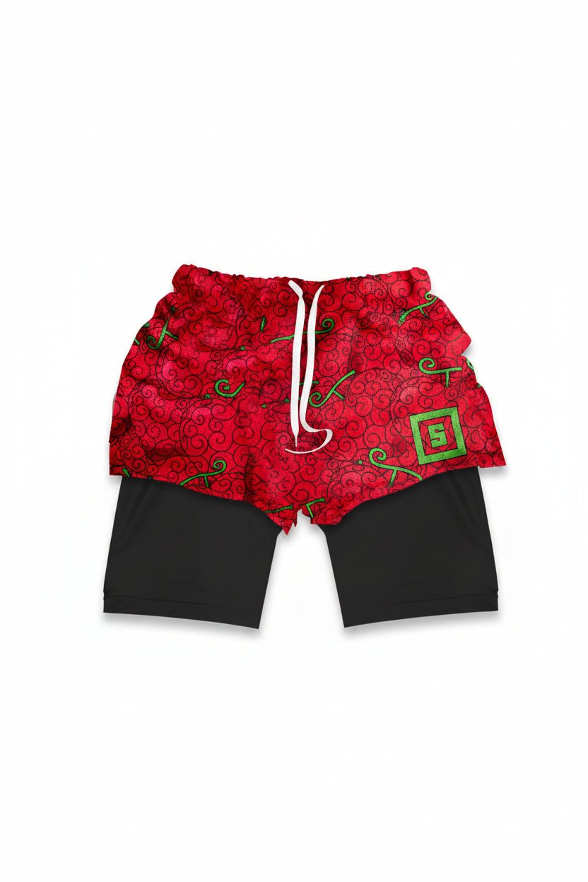 Crimson Fruit Power Shorts - Tempus