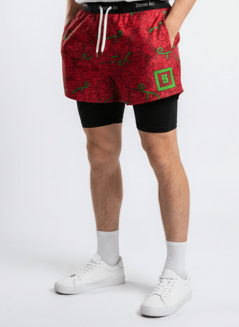 Crimson Fruit Power Shorts - Tempus