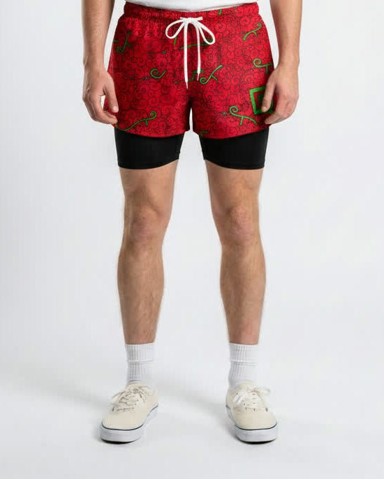 Crimson Fruit Power Shorts - Tempus