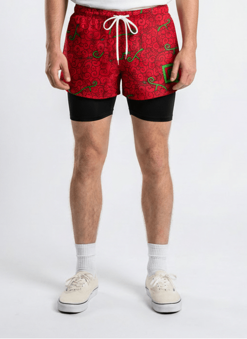 Crimson Fruit Power Shorts - Tempus