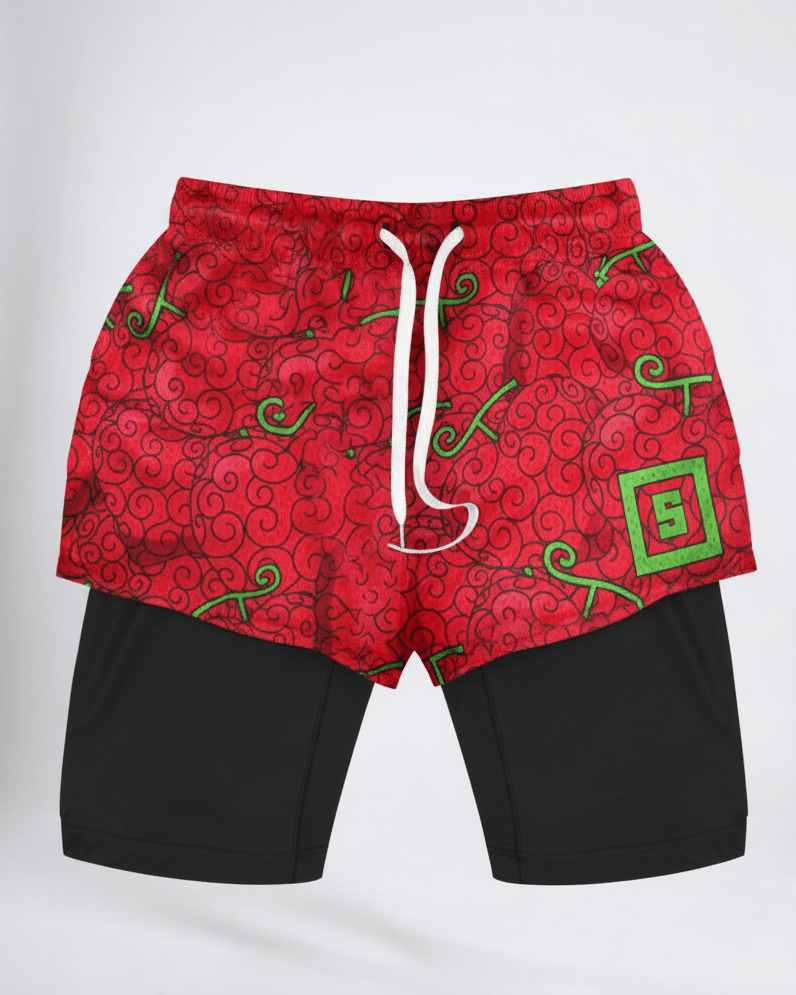 Crimson Fruit Power Shorts - Tempus