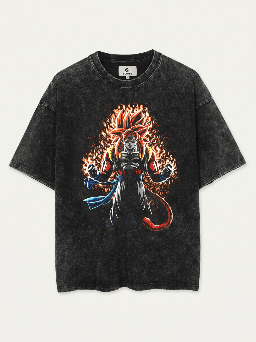 Crimson Fusion Vintage Tee - Tempus