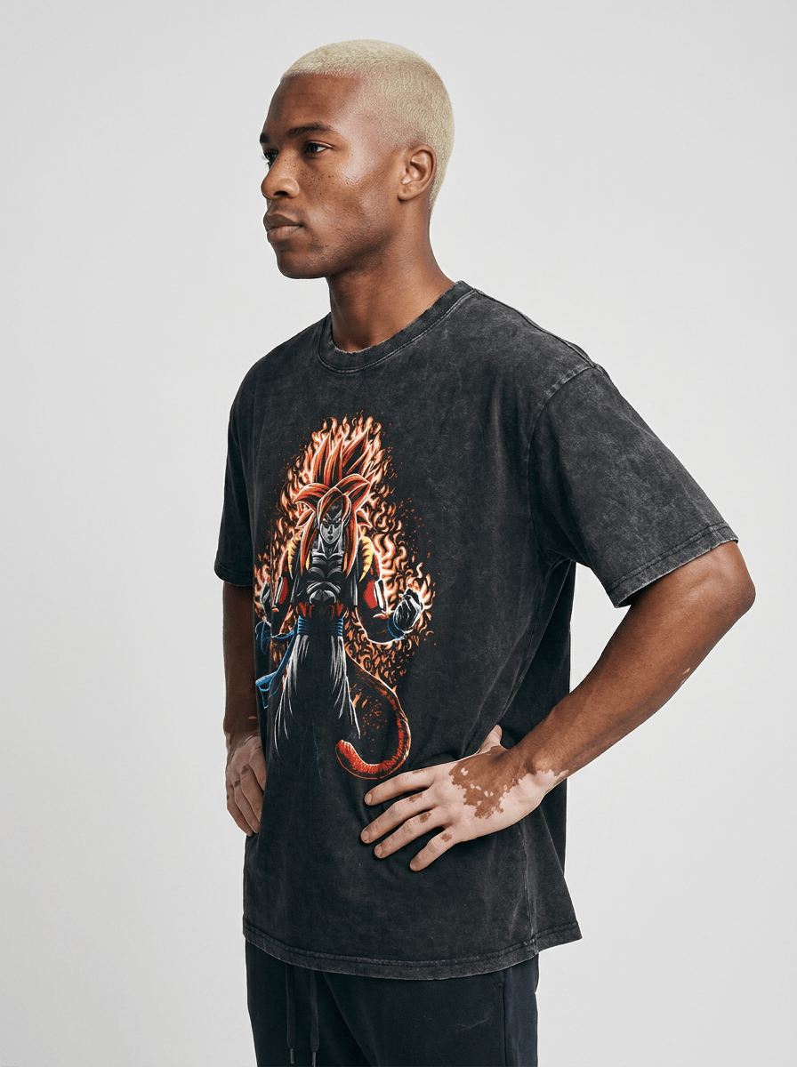 Crimson Fusion Vintage Tee - Tempus