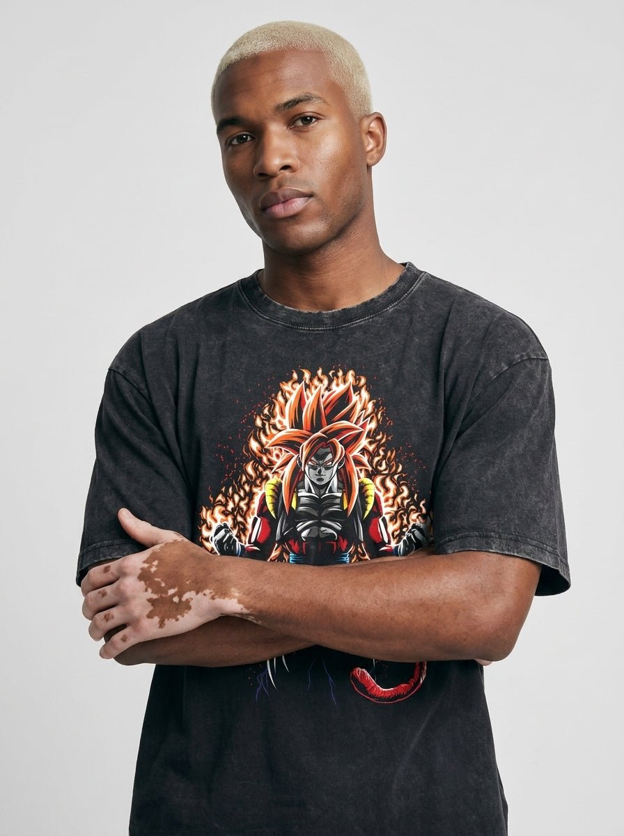 Crimson Fusion Vintage Tee - Tempus