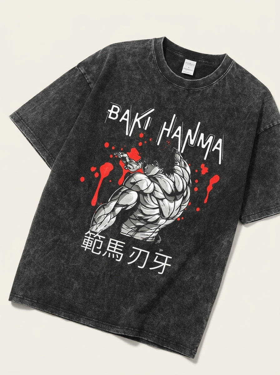 Crimson Muscle Demon Street Tee - Tempus