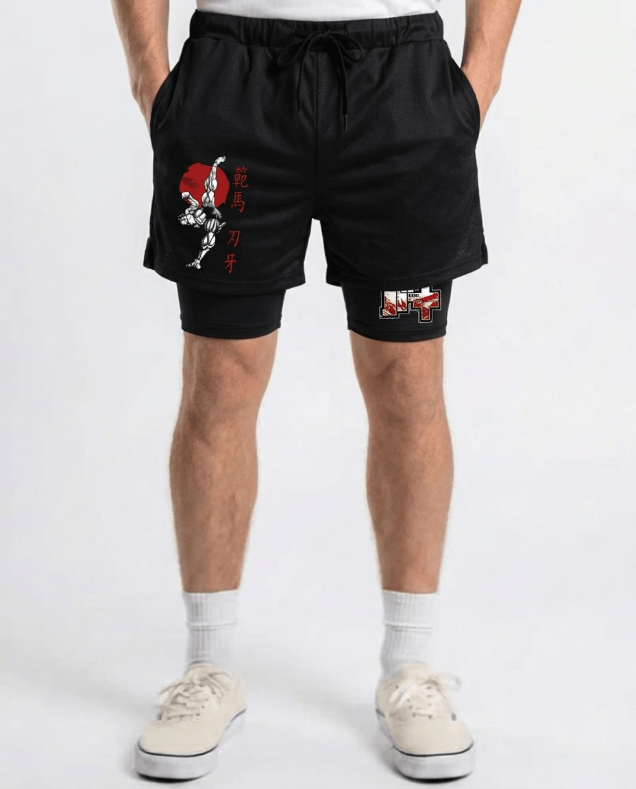 Crimson Muscle Warrior Shorts - Tempus
