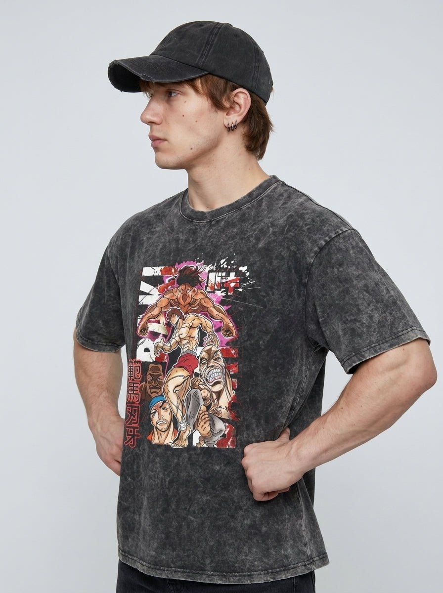 Crimson Muscle Warrior Tee - Tempus