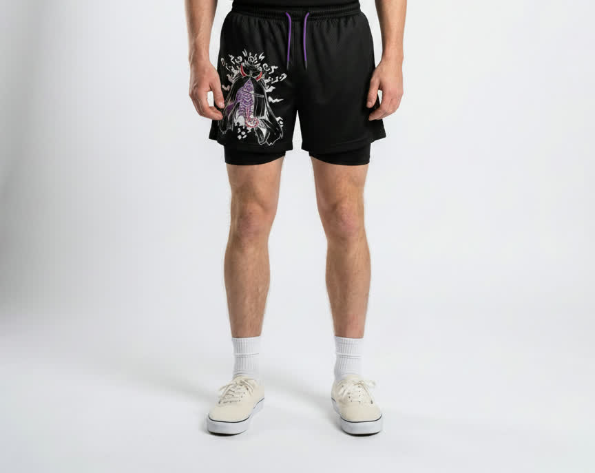 Crimson Wave Swim Shorts shorts