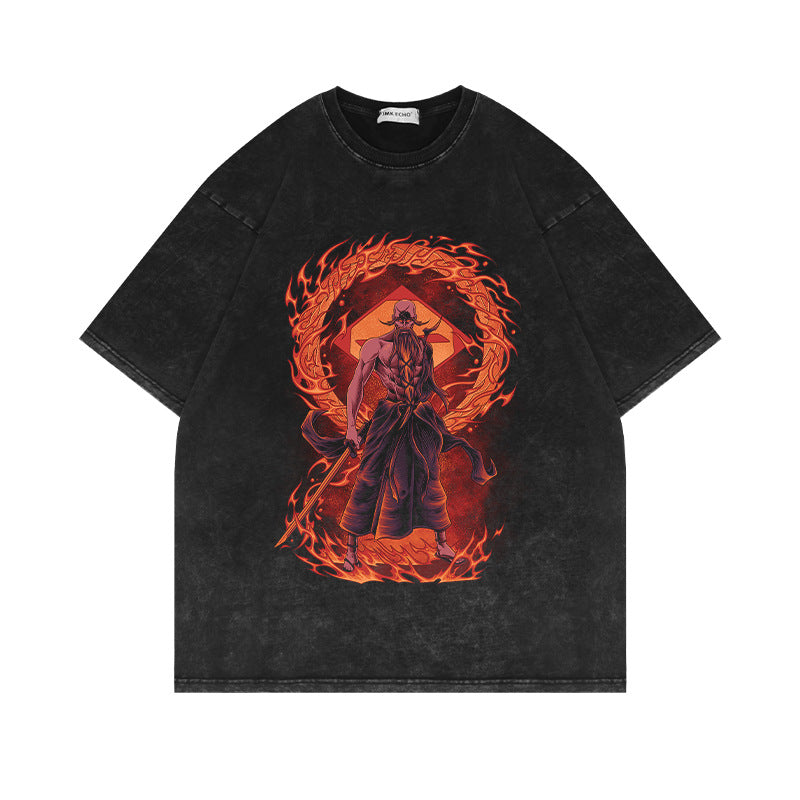 280g Vintage Anime Oversized Cotton T-Shirt - 1773892301911855130 — Tempus Arc