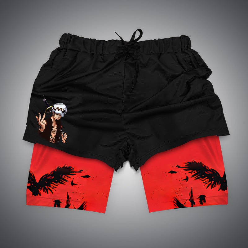 One Piece 3D Digital Print Adult Beach Shorts - 1773646988609392687 — Tempus Arc