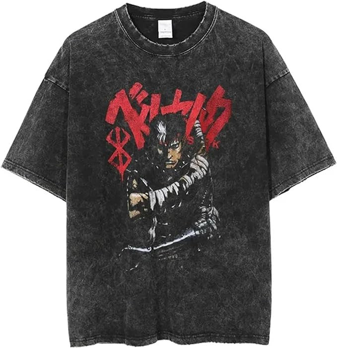 Vintage Washable T-Shirt - Streetwear Anime Graphic - 1773942992474919194 — Tempus Arc