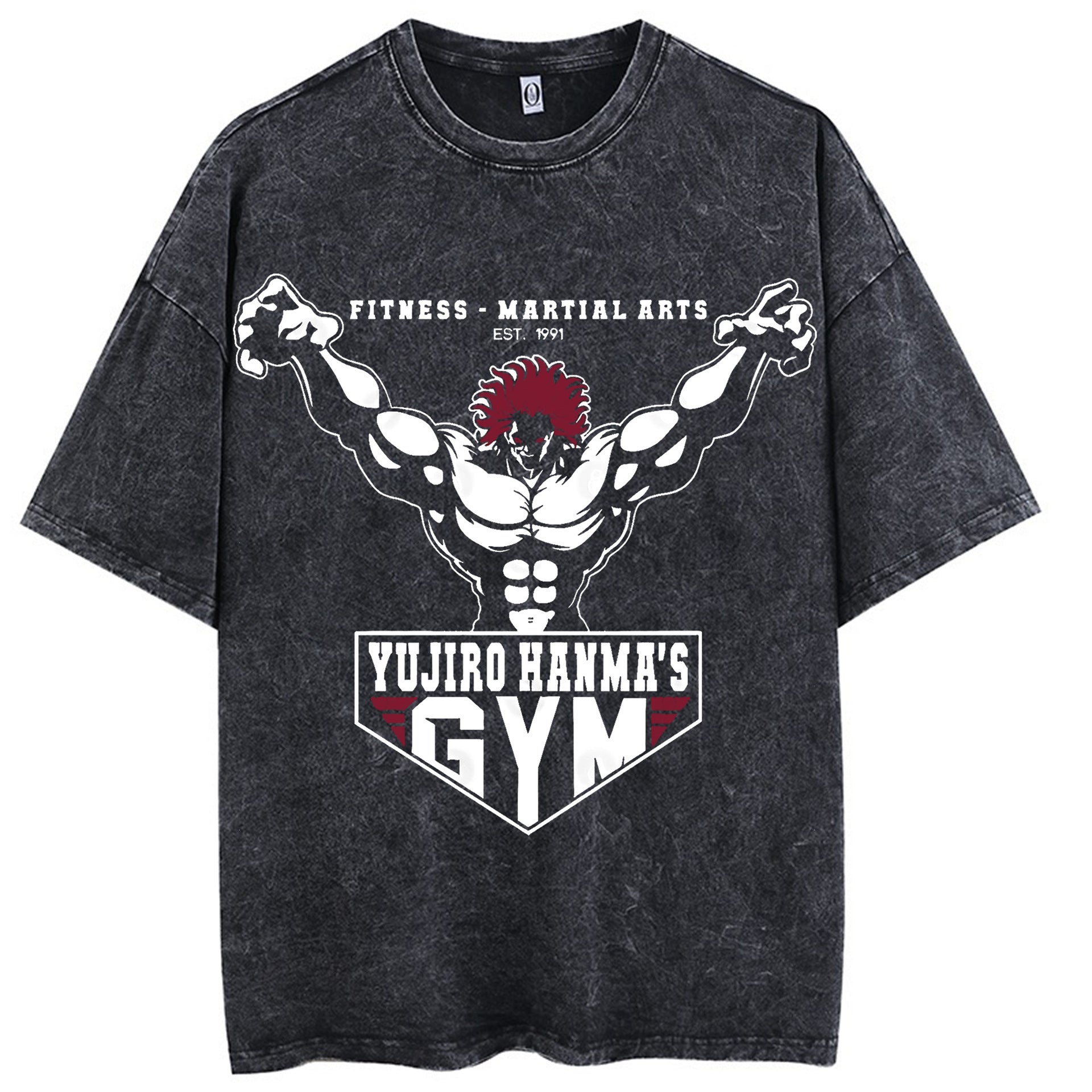 Hanma Baki The Grappler Gym Anime T-shirt for Men - 1773611944935231531 — Tempus Arc