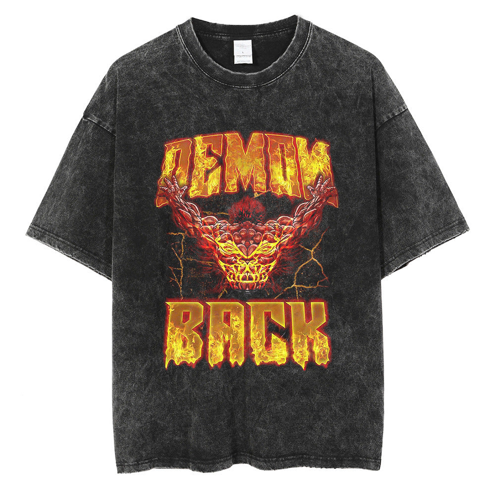 Hanma Baki The Grappler Gym Anime T-shirt for Men - 1773611944935231564 — Tempus Arc