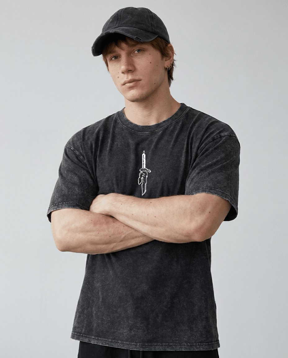 Iron Chain Warrior Washed Tee - Tempus