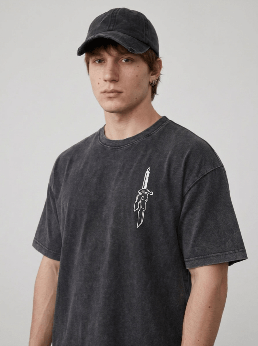 Iron Chain Warrior Washed Tee - Tempus