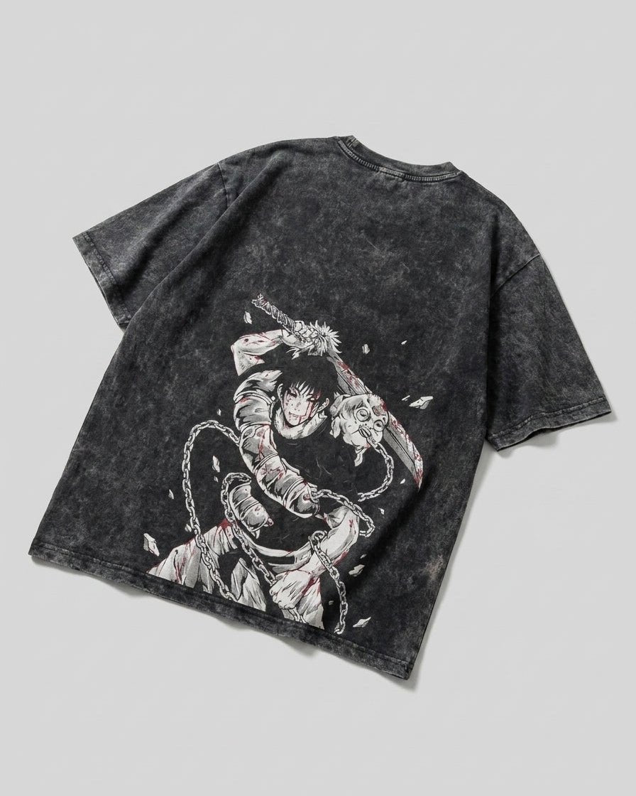 Iron Chain Warrior Washed Tee - Tempus