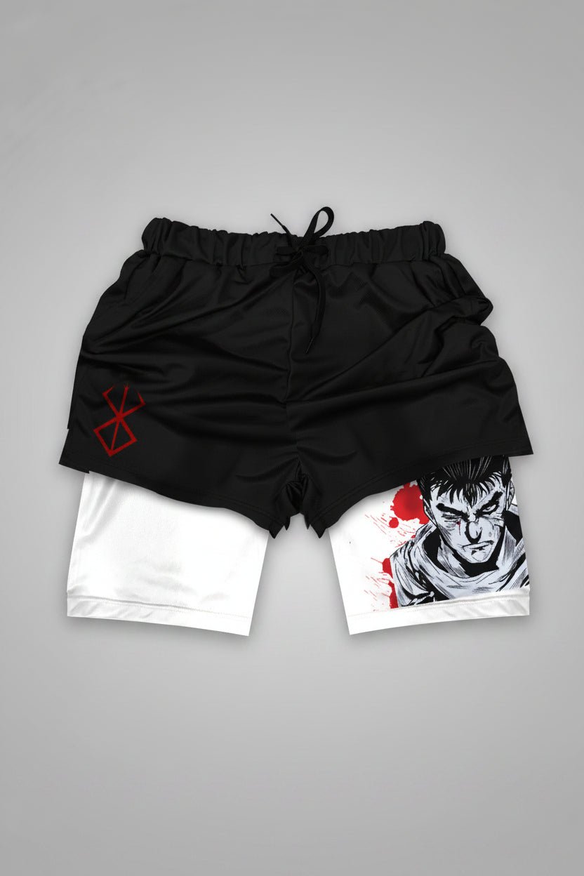 Marked Swordsman Crimson Shorts - Tempus
